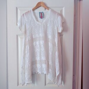 Johnny Was embroidered blouse